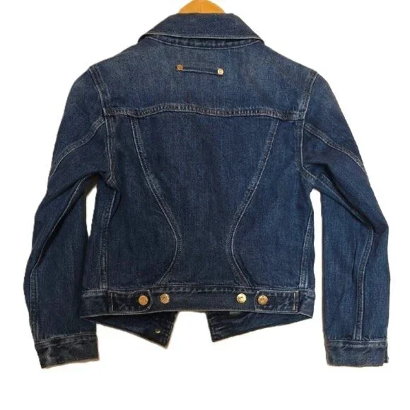 NWT $118 GAP X CULT GAIA ASYMMETRICAL BLUE DENIM JACKET SIZE XS - Picture 5 of 12